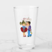 Niedliches Doppelglas mit Text - I Liebe Sie Glas (Rückseite)