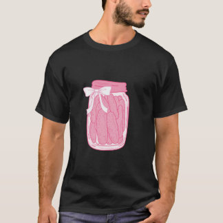 Niedliches Dosenband Coquette Bows Niedlich Pickle T-Shirt