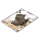 Niedliches Douglas-Eichhörnchen zum Winterfest Notizblock (Linke Seite)