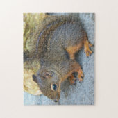 Niedliches Douglas Squirrel Nature Foto Puzzle (Vertikal)