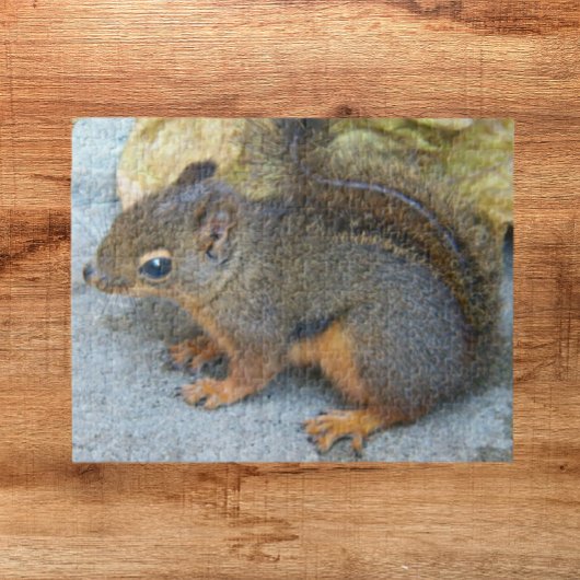 Niedliches Douglas Squirrel Nature Foto Puzzle