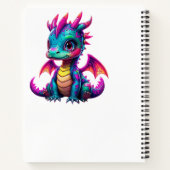 Niedliches Drachenheft Notizblock (Rückseite)