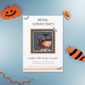 Niedliches Dracula and Bats Virtual Costume Party Einladung