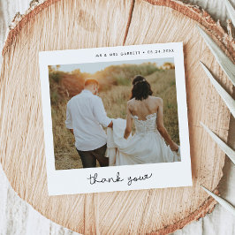 Niedliches Drehbuch Hochzeitsplatz Danke Karte