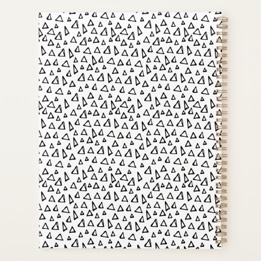 Niedliches Dreiecke-Muster Bester Lehrer je Planer (Rückseite)