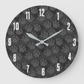 Niedliches Druckmuster Große Wanduhr (Vorderseite)