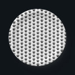 Niedliches Druckmuster Pappteller<br><div class="desc">Pfoten,  Druck,  Katze,  Hund,  Tier,  Liebhaber,  Symbol,  niedlich,  schwarz,  Haustier,  Haustier,  Hausmeister,  Muster,  niedlich,  Tierarzt,  Tierarzt,  Büro</div>