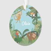 Niedliches Dschungel-Thema-Kinderzimmer-dekorative Ornament (Vorderseite)