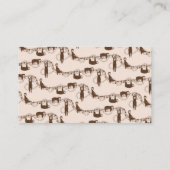 Niedliches Dschungelmuster Visitenkarte (Rückseite)