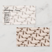 Niedliches Dschungelmuster Visitenkarte (Vorne/Hinten)