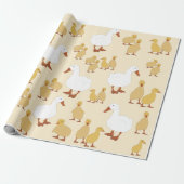 Niedliches Duck & Baby Duckling Muster Geschenkpapier (Ungerollt)