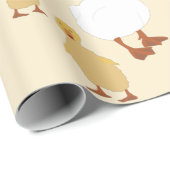 Niedliches Duck & Baby Duckling Muster Geschenkpapier (Rolleneckpunkt)