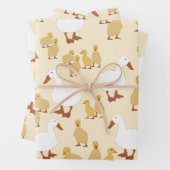 Niedliches Duck & Baby Duckling Muster Geschenkpapier Set (Beispiel)