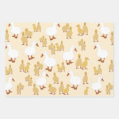 Niedliches Duck & Baby Duckling Muster Geschenkpapier Set (Vorderseite)