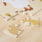 Niedliches Duck & Baby Duckling Muster Puzzle (Seite)