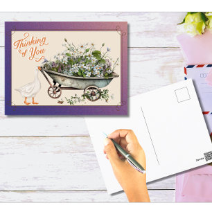 Niedliches Duck-Denken in dir im Blut Postkarte