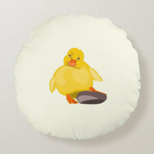 Niedliches Duck-Rundkissen Rundes Kissen