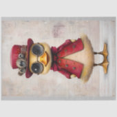 Niedliches Duckeln in Coat & Hat L6 Decoupage Seidenpapier (Vorderseite)