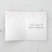 Niedliches Duckkuppel mit 67. Geburtstagsballon Karte (Innenseite)