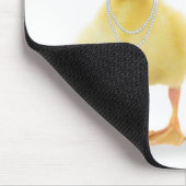 Niedliches Ducklein auf Weiß Mousepad (Ecke)