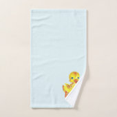 Niedliches Duckling auf Light Baby Blue Badhandtuch Set (Handtuch)