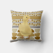 Niedliches Duckling Golden Brown Semi Circle Geome Kissen (Rückseite)