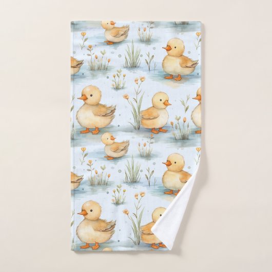 Niedliches Duckling-Muster Badhandtuch Set (Handtuch)