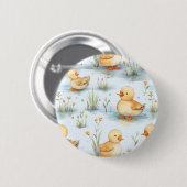 Niedliches Duckling-Muster Button (Vorne & Hinten)