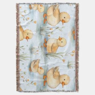 Niedliches Duckling-Muster Decke