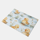 Niedliches Duckling-Muster Fußmatte (Schrägansicht)