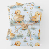 Niedliches Duckling-Muster Geschenkpapier Set (Beispiel)