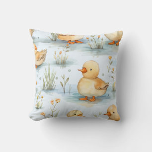 Niedliches Duckling-Muster Kissen
