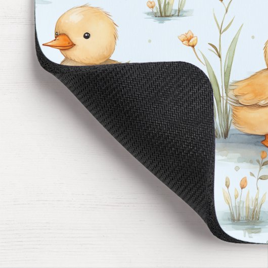 Niedliches Duckling-Muster Mousepad (Ecke)