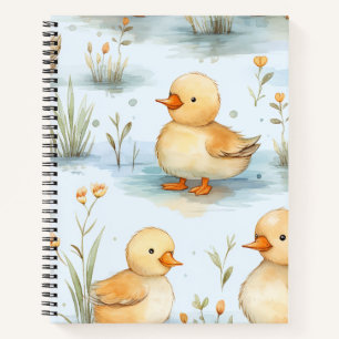 Niedliches Duckling-Muster Notizblock