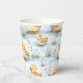 Niedliches Duckling-Muster Pappbecher (Links)