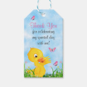 Niedliches Duckling und Butterfly Baby Duft Gefall Geschenkanhänger (Vorderseite)