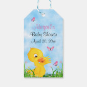 Niedliches Duckling und Butterfly Baby Duft Gefall Geschenkanhänger (Rückseite)