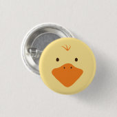 Niedliches Ducky Face Button (Vorne & Hinten)