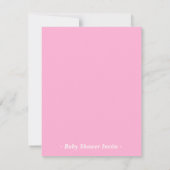 Niedliches Ducky mit Blasen-rosa Einladung (Rückseite)