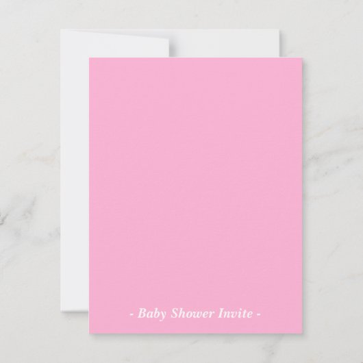 Niedliches Ducky mit Blasen-rosa Einladung (Rückseite)