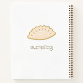 Niedliches Dumpling-Notebook Notizblock (Rückseite)