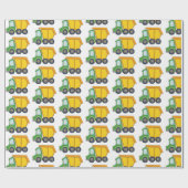 Niedliches Dumptruck-Design Geschenkpapier (Flach)