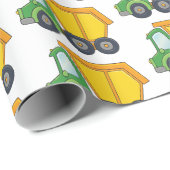 Niedliches Dumptruck-Design Geschenkpapier (Rolleneckpunkt)