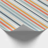 Niedliches dunkelorangefarbenes Ockermuster Geschenkpapier (Ecke)