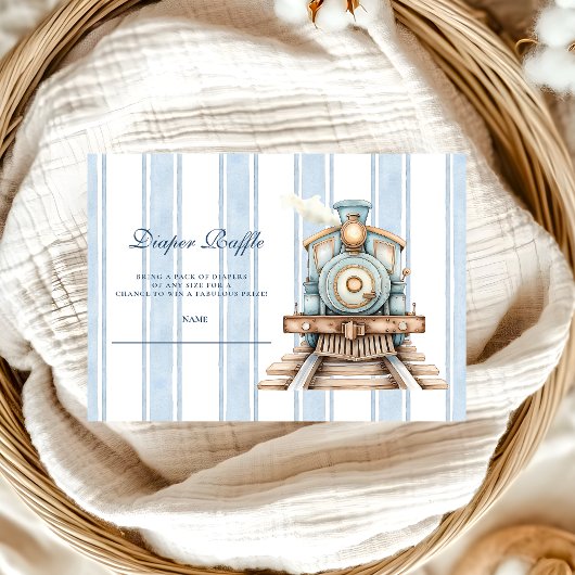 Niedliches Duschdiapper-Raffle Begleitkarte