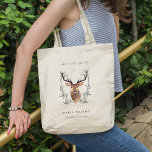 Niedliches Dusky Deer Floral Wappen jeden Geburtst Tragetasche<br><div class="desc">Wenn Sie weitere Anpassungen benötigen,  schreiben Sie mir bitte an yellowfebstudio@gmail.com.</div>