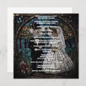 Niedliches Ehepaar Einladung (Vorne/Hinten)