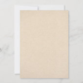 Niedliches Ehepaar, moderne Hochzeitseinladung Einladung (Rückseite)