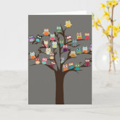 Niedliches Ei auf Baum | Hintergrund Karte (Gelbe Blume)