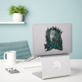Niedliches Ei Aufkleber (Laptop auf Schreibtisch)